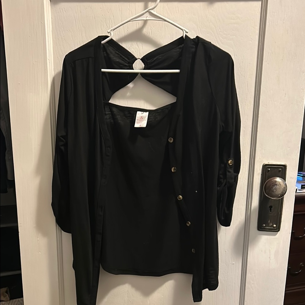 Elegant Black Women's Top